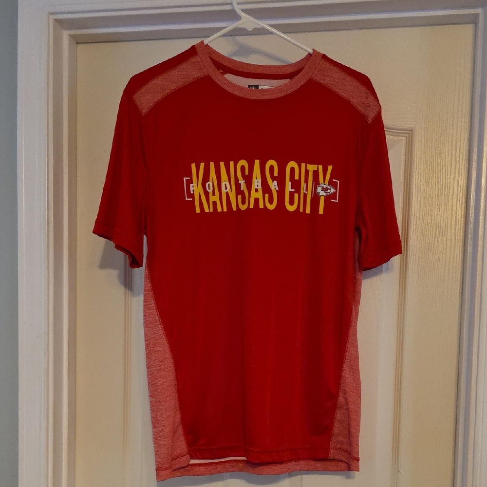 NFL Red and Yellow Kansas City Men's Shirt